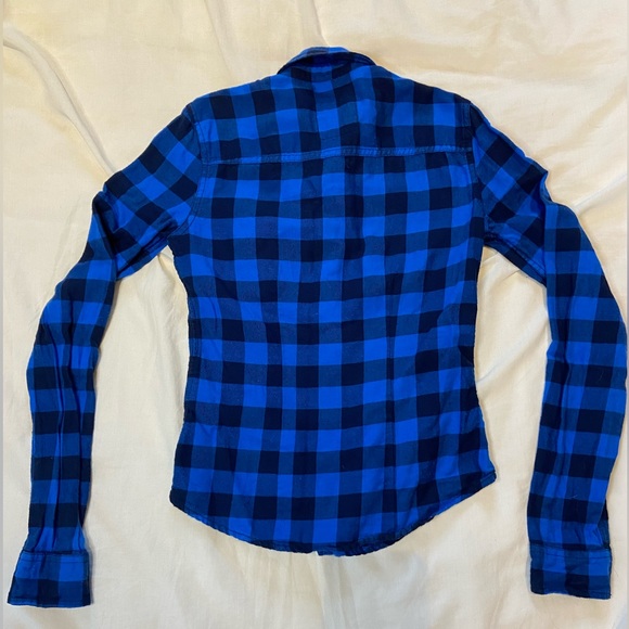 Abercrombie Kids Blue Plaid Button-Up - Picture 4 of 4